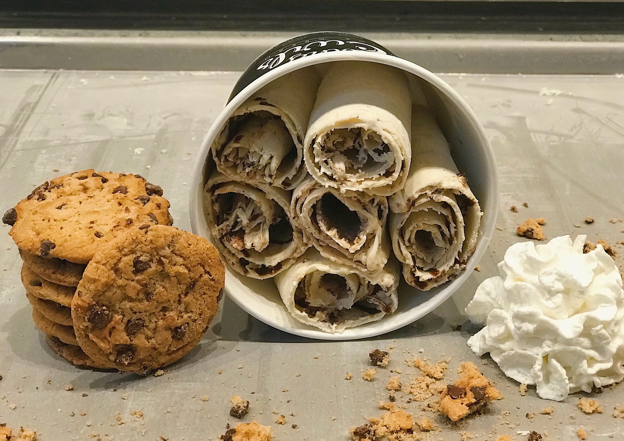 Order Cookie Monster food online from Craving The Curls Rolled Ice Cream store, Paducah on bringmethat.com