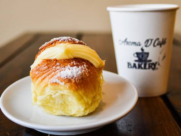 Order Pastry Filled With Custard Cream food online from Aroma D'cafe store, Oradell on bringmethat.com