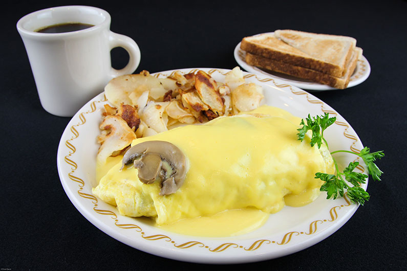 Order Southern Mushroom Omelette food online from Tee Jaye Country Place store, Grove City on bringmethat.com