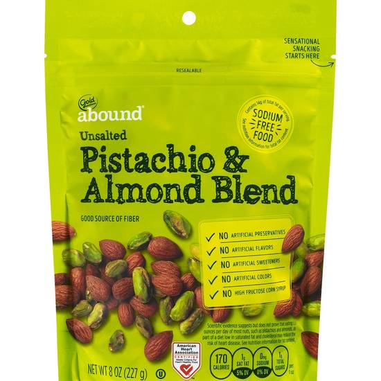 Order Gold Emblem Abound Unsalted Pistachio & Almond Blend, 8 OZ food online from CVS store, FOUNTAIN HILLS on bringmethat.com