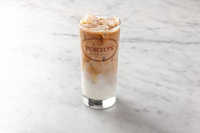Order Iced Latte (Café con Leche) food online from Porto Bakery & Cafe store, Buena Park on bringmethat.com