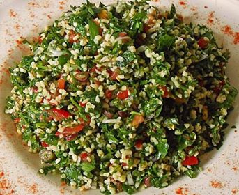 Order Tabouleh Salad food online from Dubai Mediterranean Restaurant & Bar store, Madison on bringmethat.com