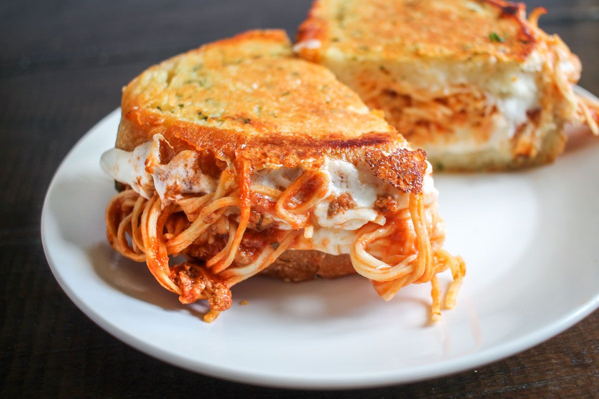 Order Spaghetti Grilled Cheese Melt food online from Shotcaller Street Soul Food store, San Diego on bringmethat.com