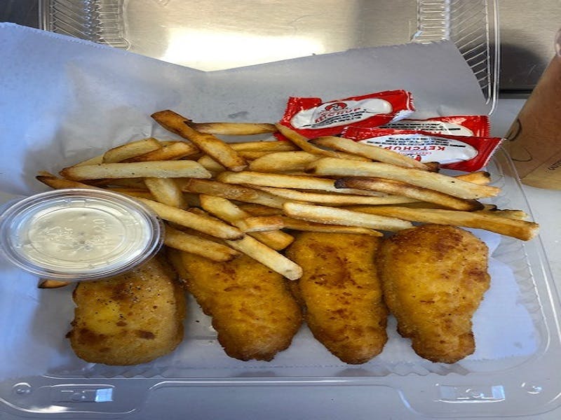Order Chicken Strips Meal - 2 Pieces food online from Pizza World store, North Las Vegas on bringmethat.com