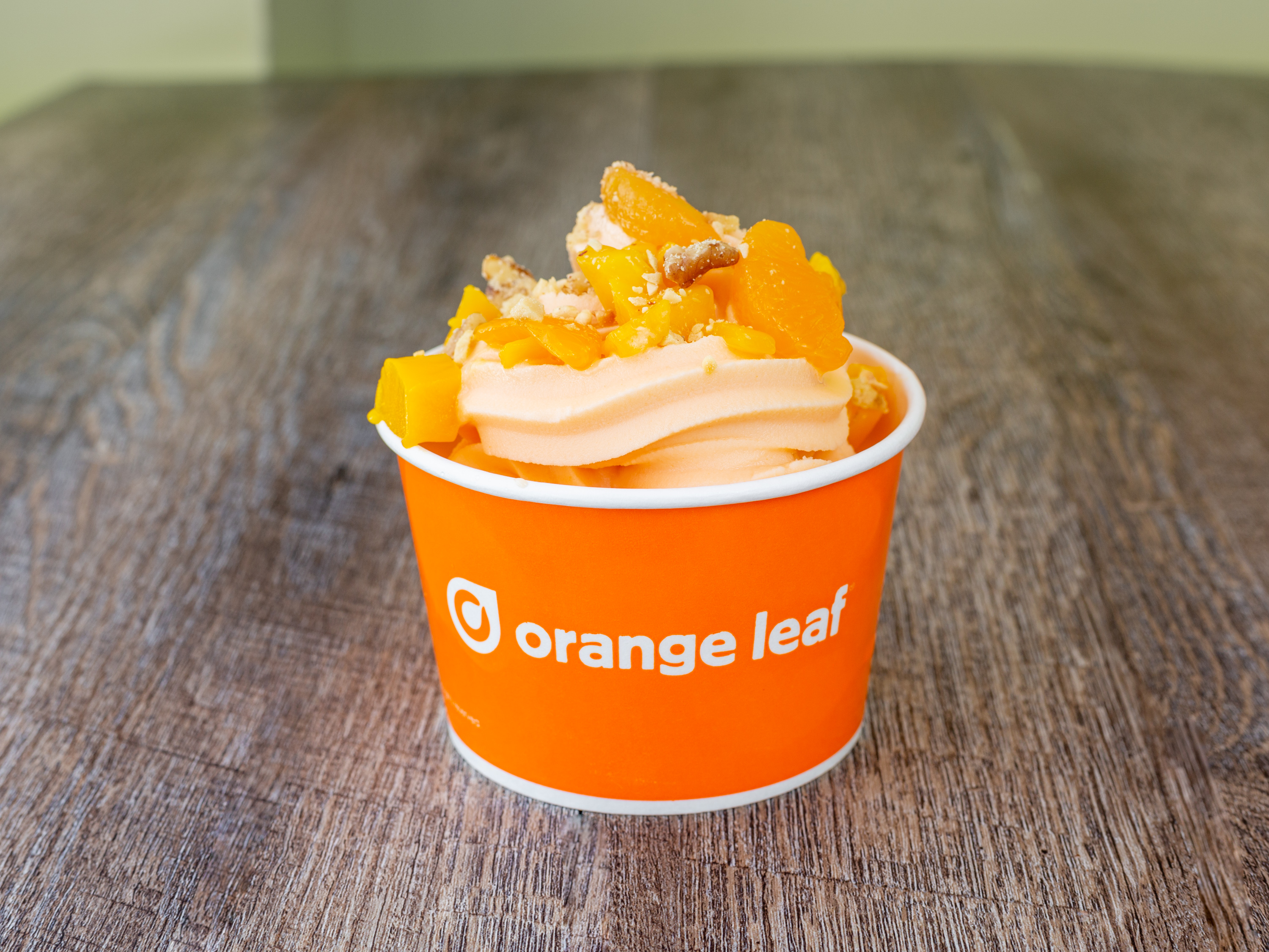 Order  Dairy Free Orange Frozen Yogurt food online from Orange Leaf store, San Antonio on bringmethat.com