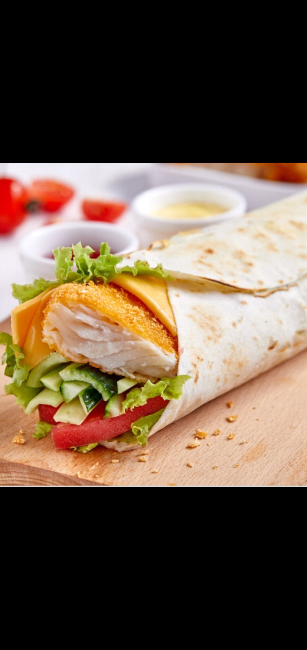 Order The Fish Fillet Wrap Sandwich  food online from Bedford gourmet food store, Brooklyn on bringmethat.com