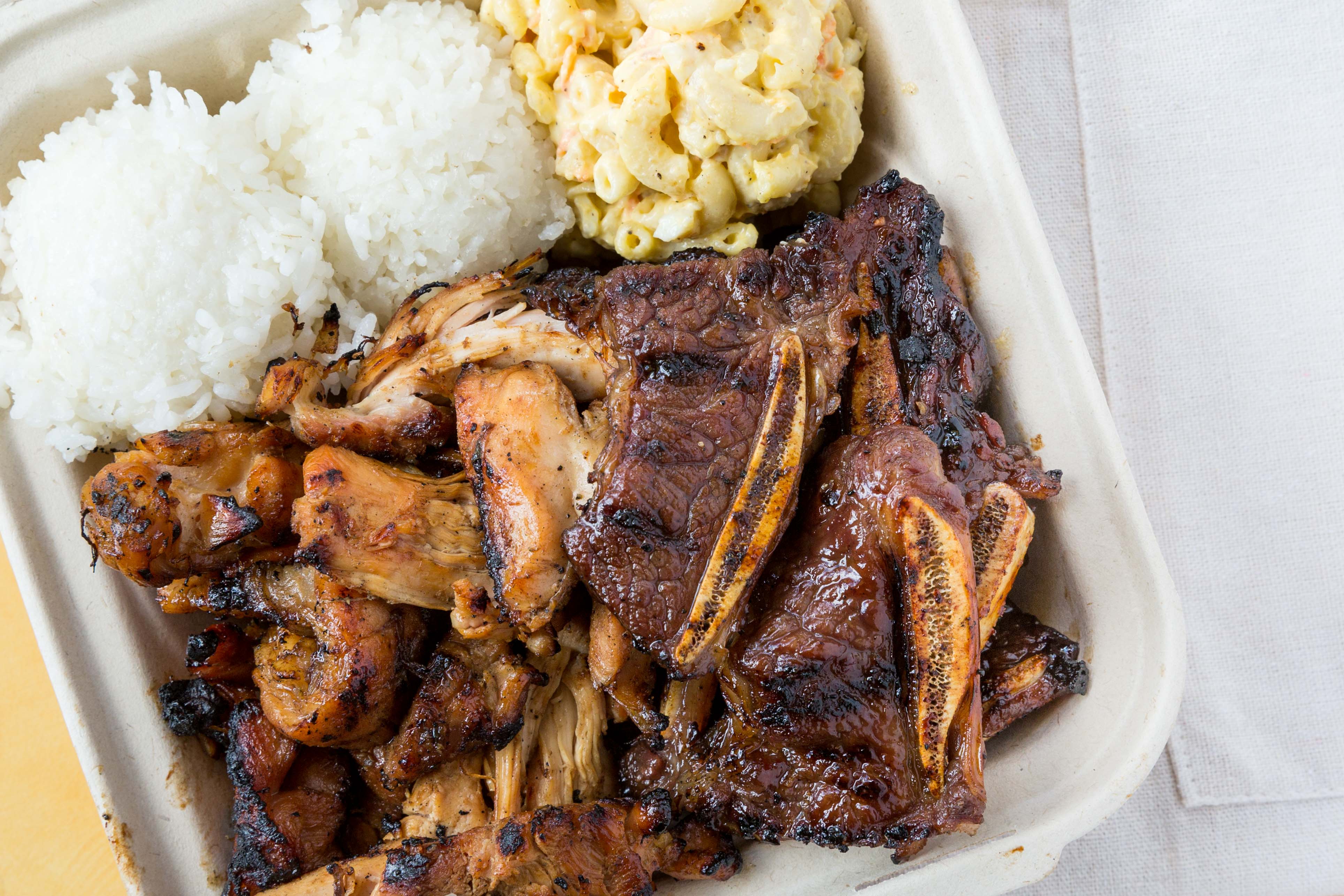 Order 8. Chicken and Kalbi Combo food online from Sunny Island Bbq store, San Jose on bringmethat.com