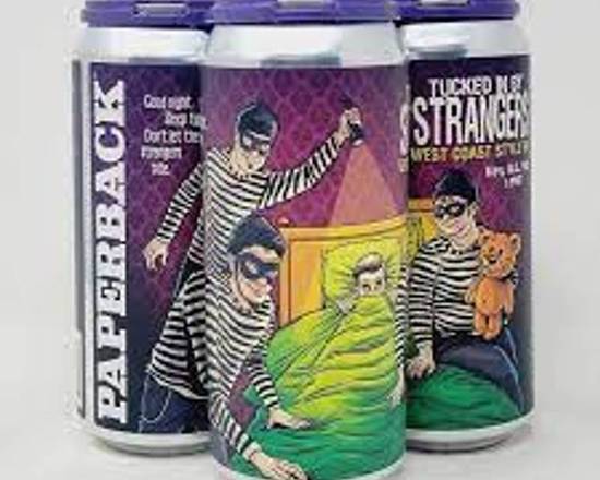 Order Paperback Tucked In By Strangers West Coast IPA ABV 6.5%, IBUs 50 4 pk -16oz food online from Starway Liquor store, Bell Gardens on bringmethat.com