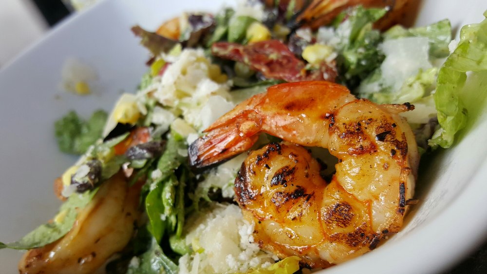 Order Grilled Shrimp Salad food online from Mezza Grille store, Houston on bringmethat.com
