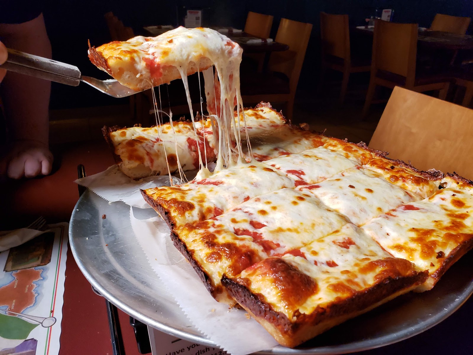 Order Cheese large Deep Dish Pizza food online from Angelo Pizza Deli & Party store, Howell on bringmethat.com