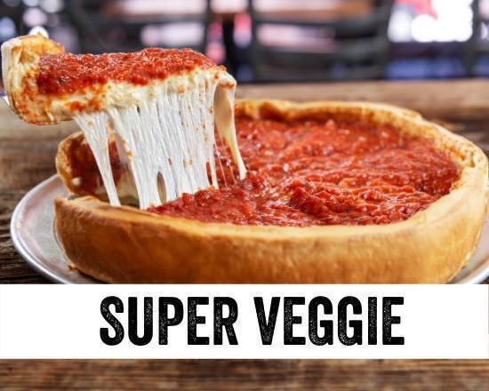 Order Super Veggie Deep Dish Pizza food online from Giordano'S store, Kenosha on bringmethat.com