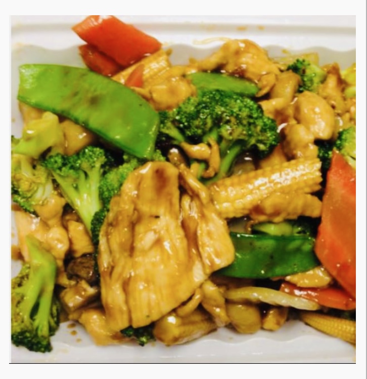 Order C3. Chicken with Mixed Vegetable food online from Tea House store, Charlottesville on bringmethat.com