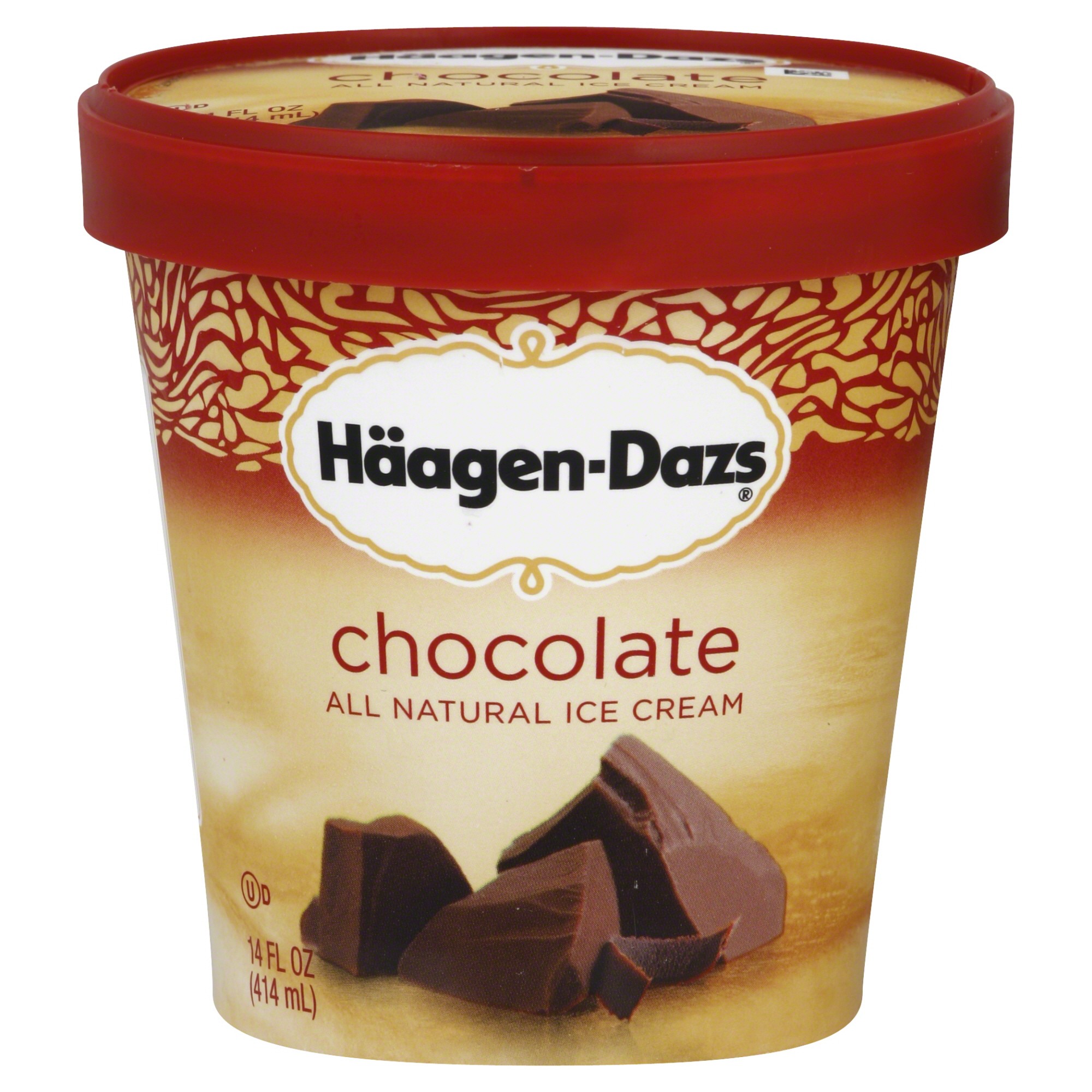 Order Haagen Dazs Ice Cream, Chocolate - 14 fl oz food online from Bartell store, Edmonds on bringmethat.com