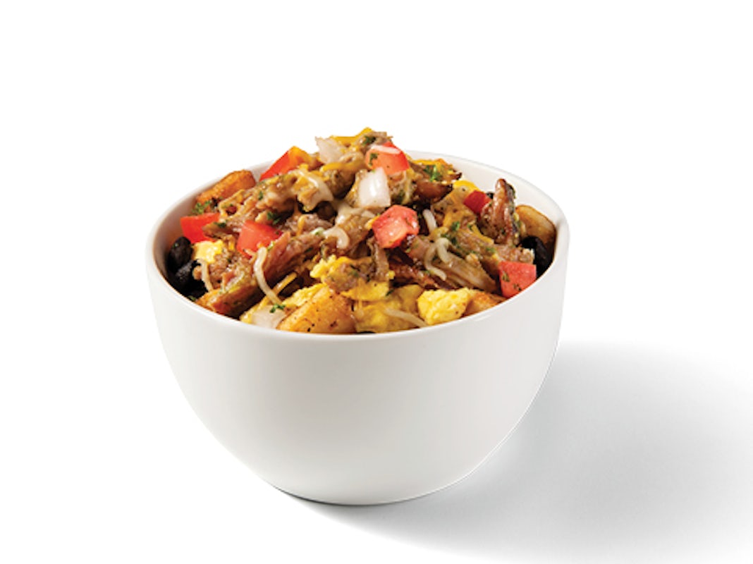 Order Hatch Chile Pork Breakfast Bowl food online from Taco Cabana store, Waxahachie on bringmethat.com