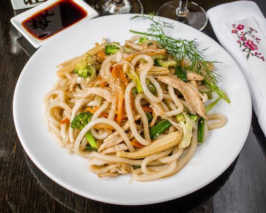 Order Chicken Pan Fried Udon food online from Kouzan store, New York on bringmethat.com