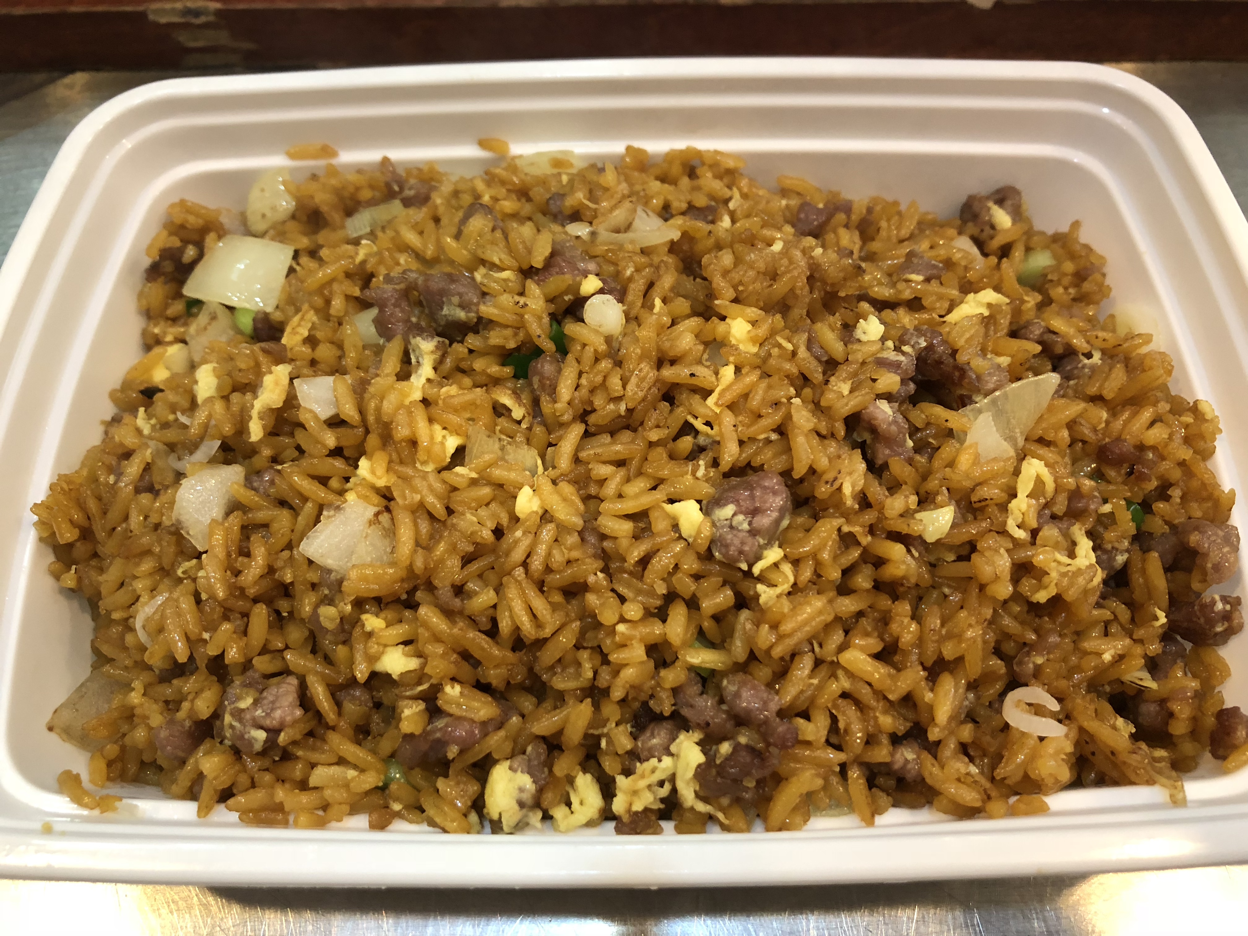 Order Beef Fried Rice food online from Chowtime store, Brooklyn on bringmethat.com
