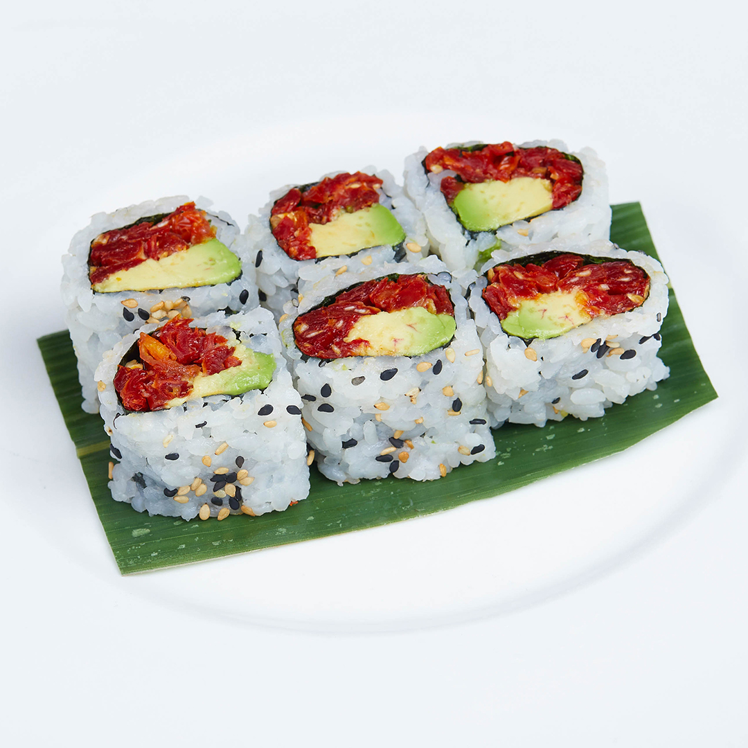 Order Sun Dried Tomato and Avocado Roll food online from MoCA Woodbury store, Woodbury on bringmethat.com