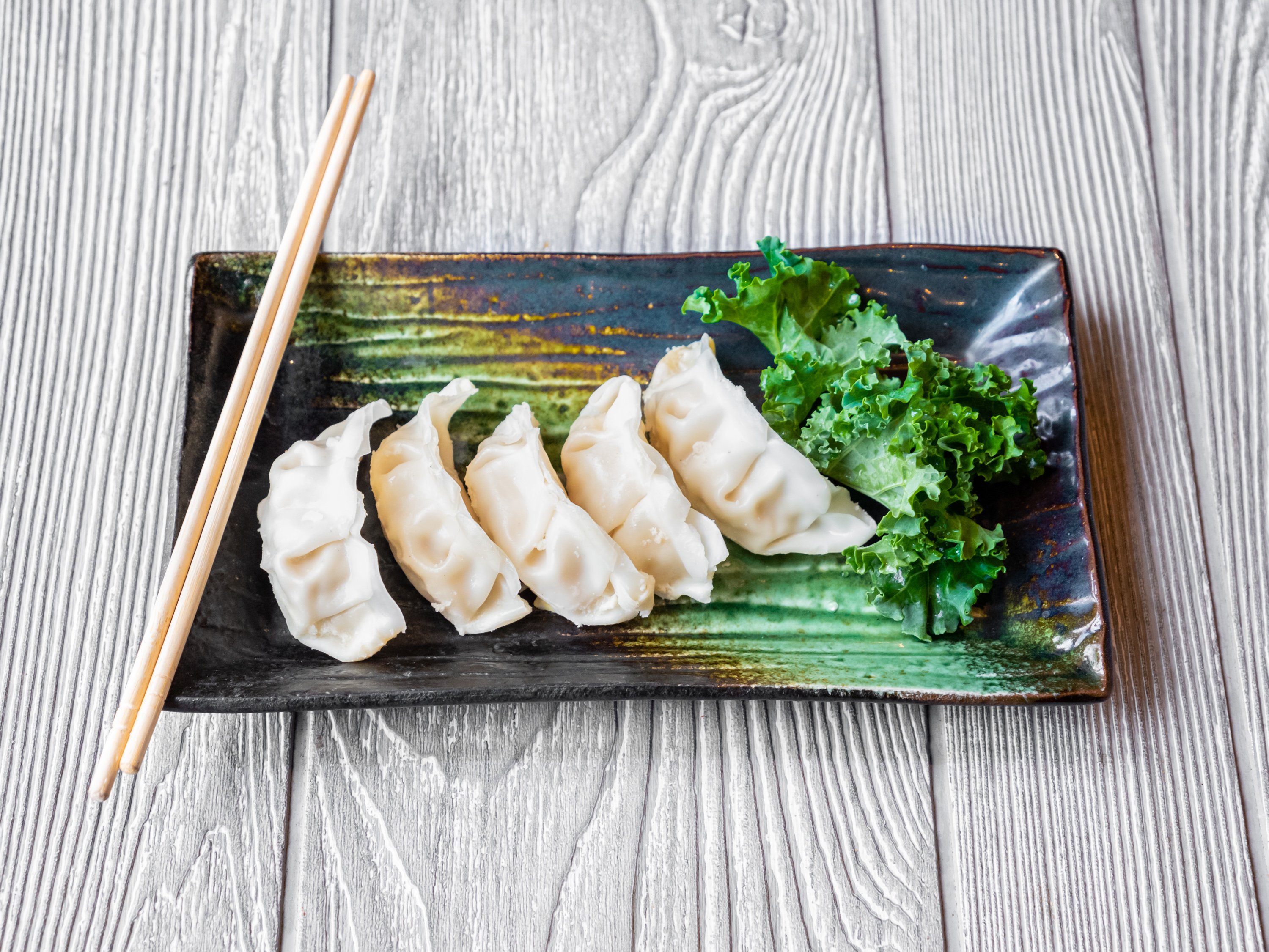 Order Chicken Gyoza food online from Samurai Japanese Restaurant store, Bryn Mawr on bringmethat.com