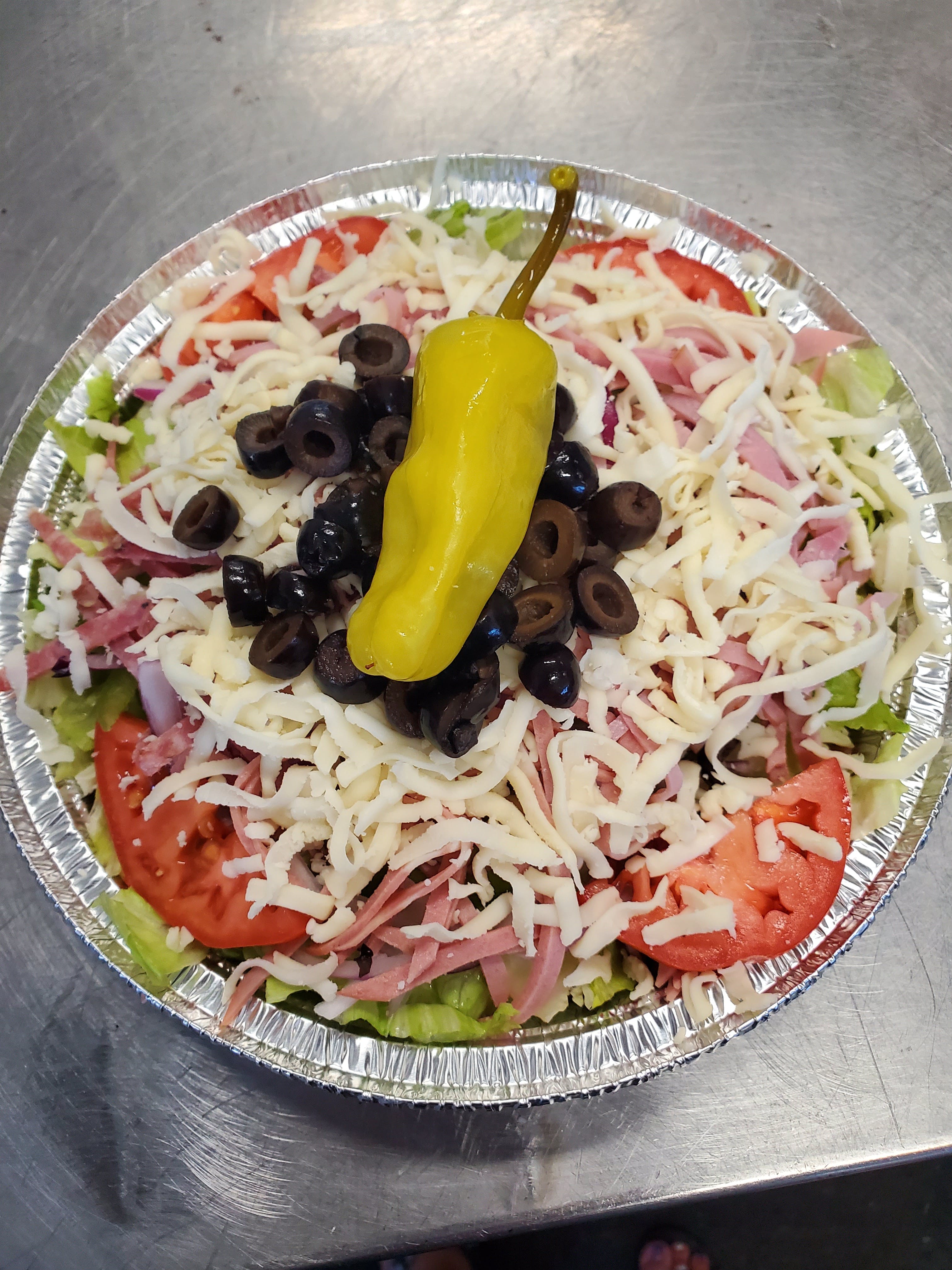 Order Antipasto Salad - Salad food online from Catalano's Pizza store, Long Beach on bringmethat.com