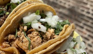 Order Grilled Chicken (Pollo Asado) Taco food online from Los Tacos & Desserts store, Chicago on bringmethat.com