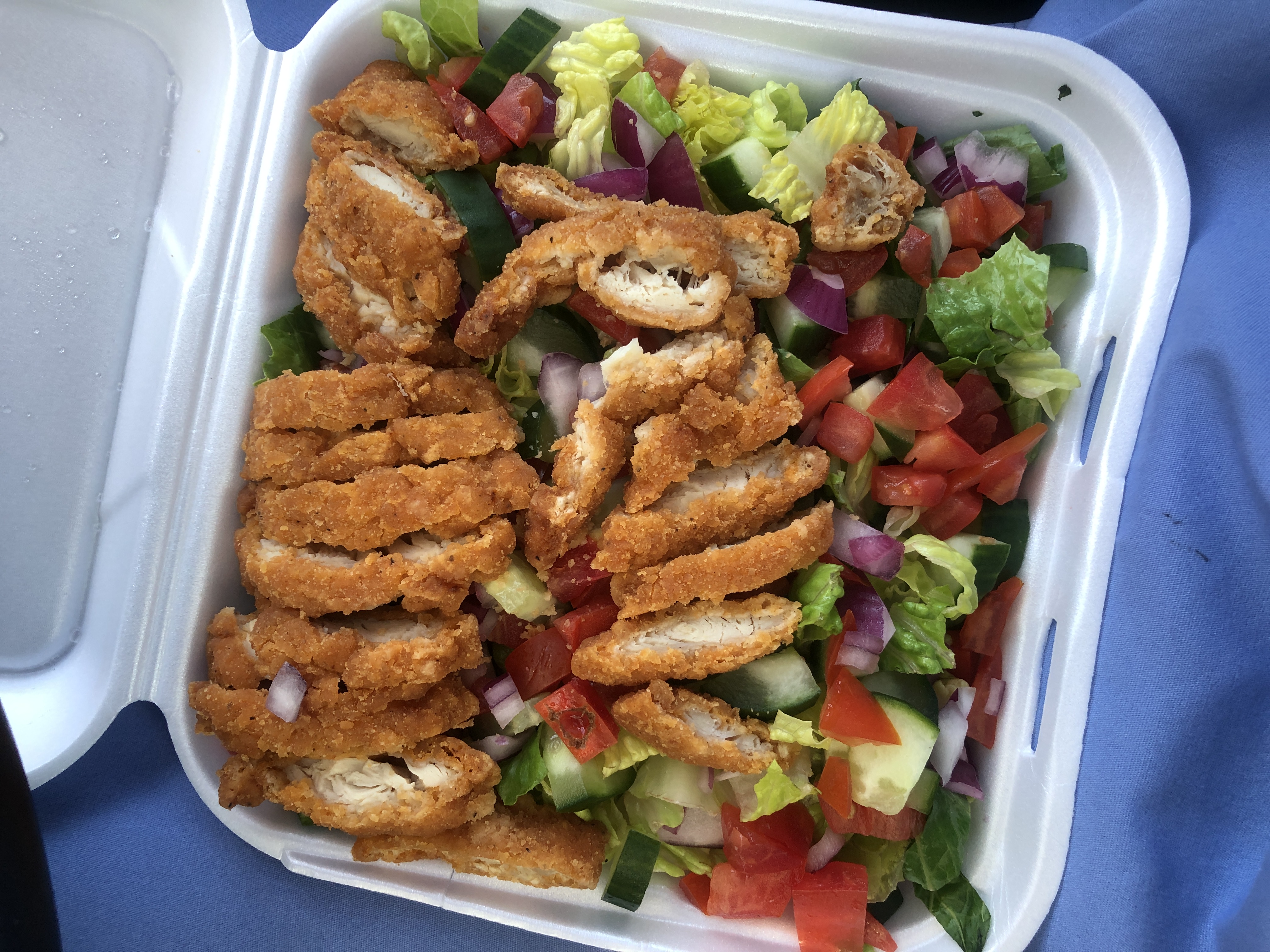 Order Crispy Chicken Salad food online from Karen Cafe store, Palm Desert on bringmethat.com