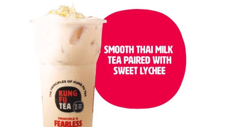 Order Lychee Thai Milk Tea food online from Kung Fu Tea store, Norristown on bringmethat.com