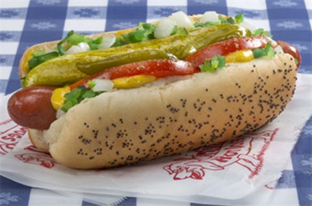 Order Chicago Style Hot Dog Combo food online from Nicko Cafe & Deli store, Oakbrook Terrace on bringmethat.com