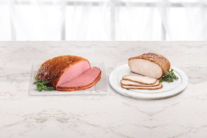 Order Ham & Smoked Turkey Duo food online from Honeybaked Ham store, Watchung on bringmethat.com