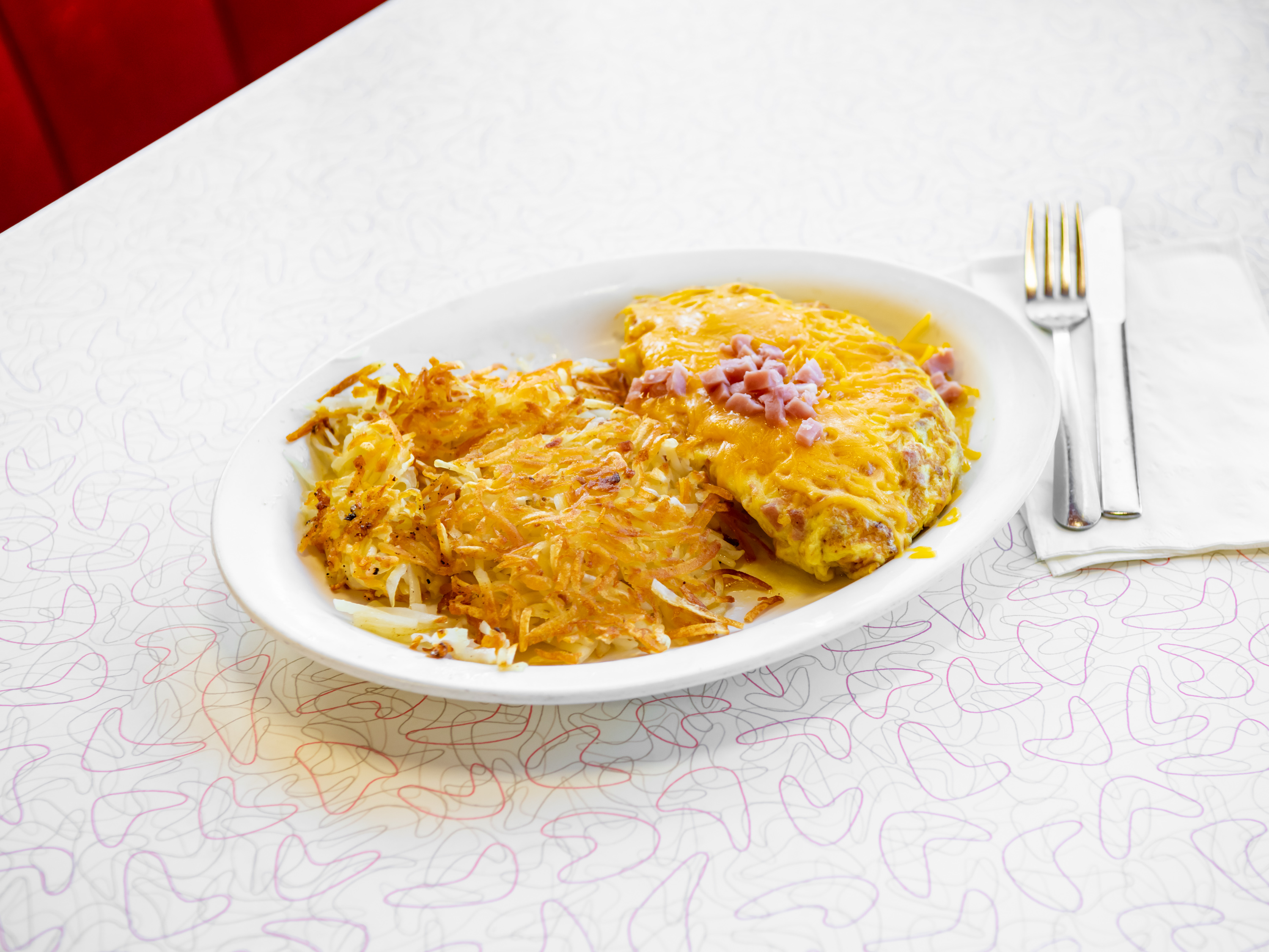 Order Ham and Cheese Omelette food online from Chase Diner store, Chandler on bringmethat.com