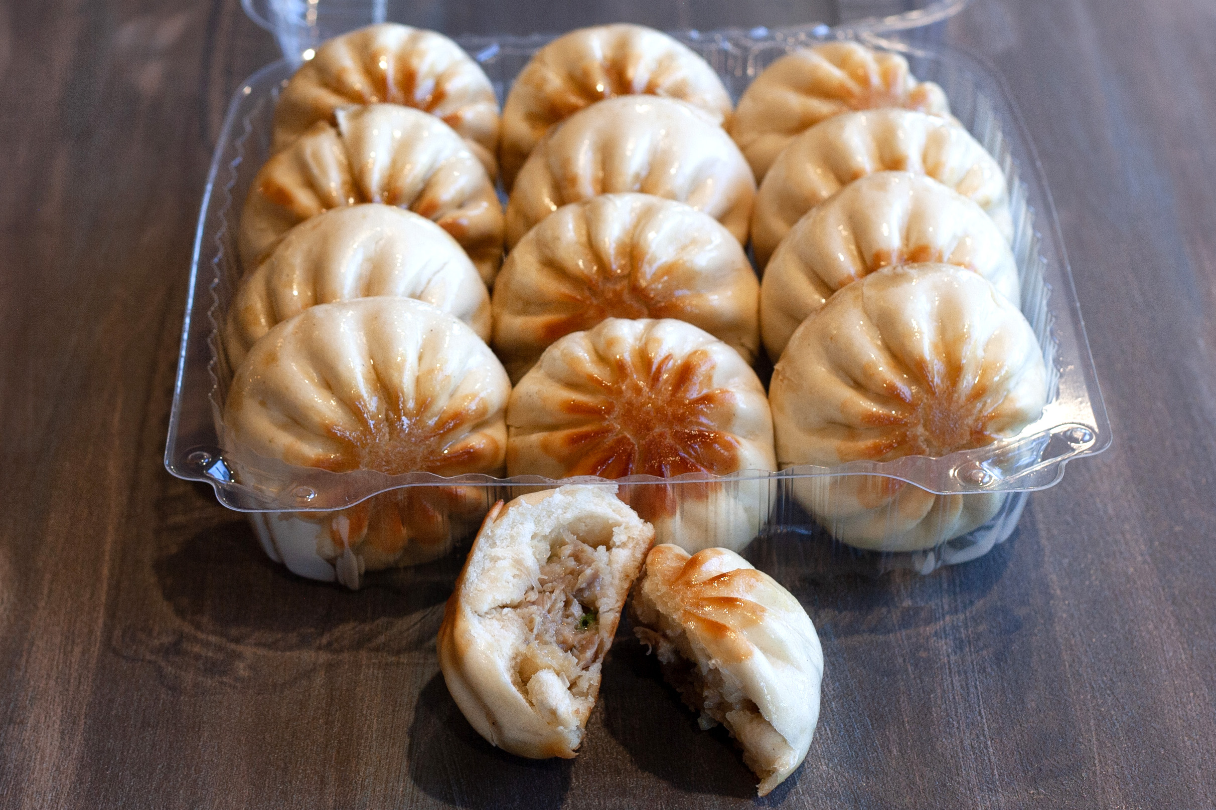 Order Dozen Pan Fried Chicken Bao food online from Ginger Cafe store, Gilroy on bringmethat.com