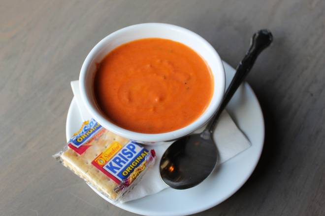 Order Tomato Basil Soup* food online from Uccello Ristorante store, Grand Rapids on bringmethat.com
