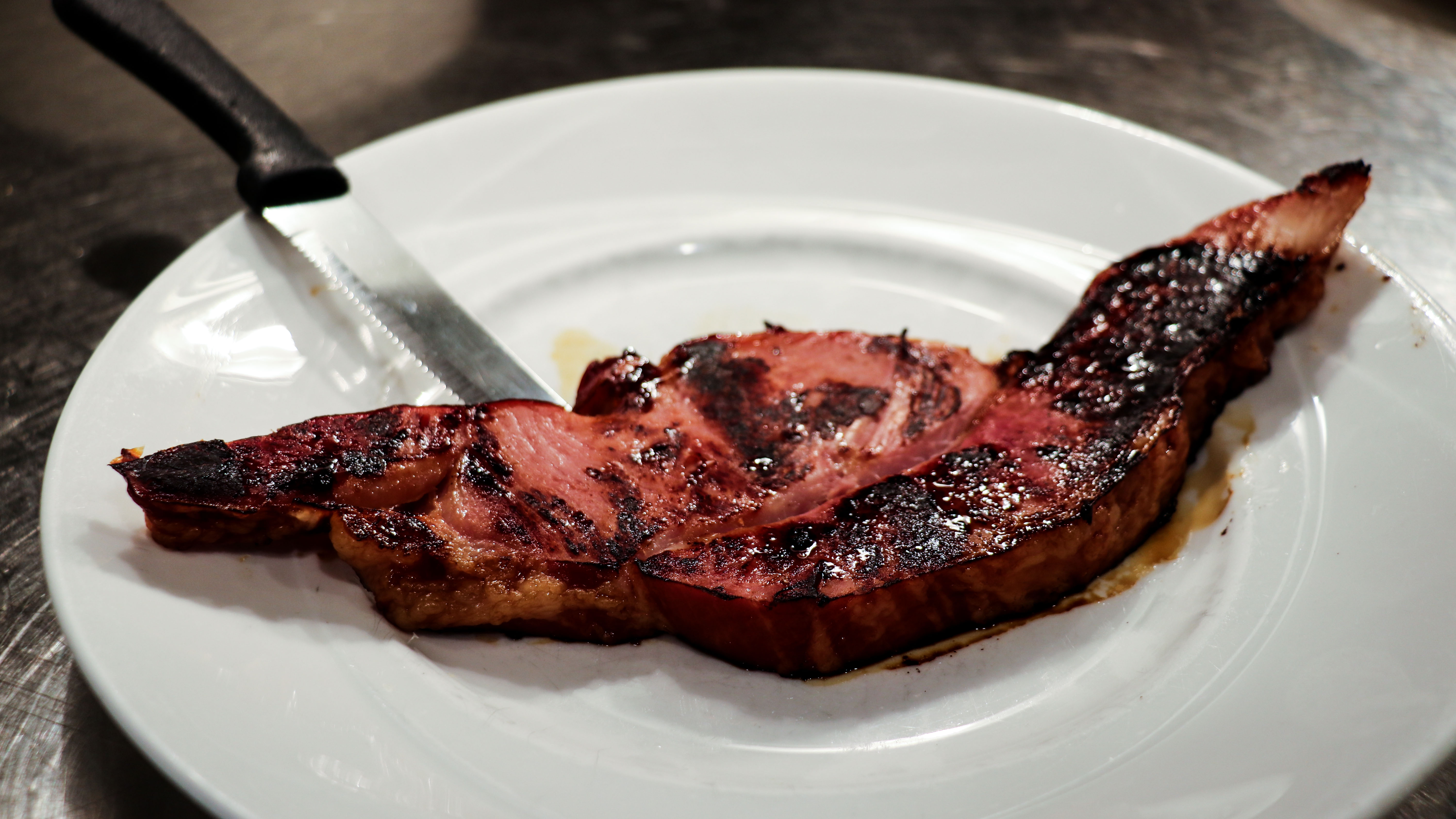 Order Applewood Smoked Ham Steak food online from Yolk Sundance Square store, Fort Worth on bringmethat.com
