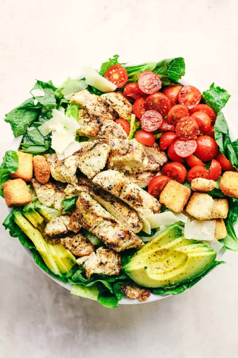 Order Grilled Chicken Salad food online from Husson Pizza store, Charleston on bringmethat.com
