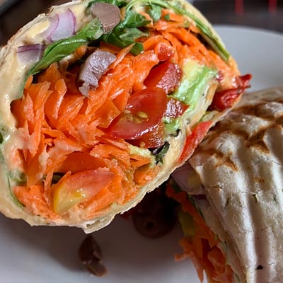 Order Veggie Wrap food online from Cafe Peanut store, Jersey City on bringmethat.com