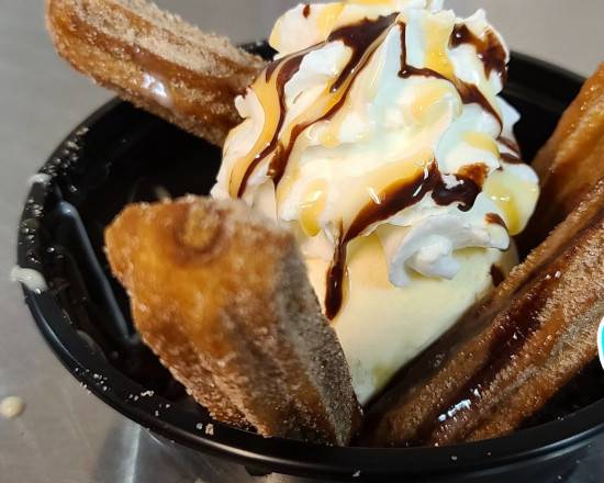 Order churros and ice cream  food online from La Costenita Mexican Cantina store, Greensboro on bringmethat.com