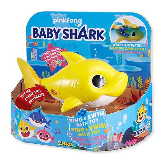 Order Zuru™ Robo Alive Baby Shark Bath Toy in Yellow food online from Buybuy Baby store, Mason on bringmethat.com