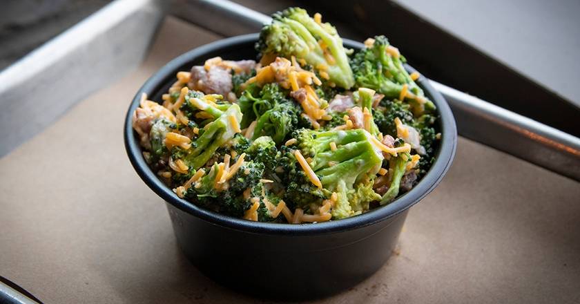 Order Broccoli Salad food online from Bear Smokehouse store, New Haven on bringmethat.com