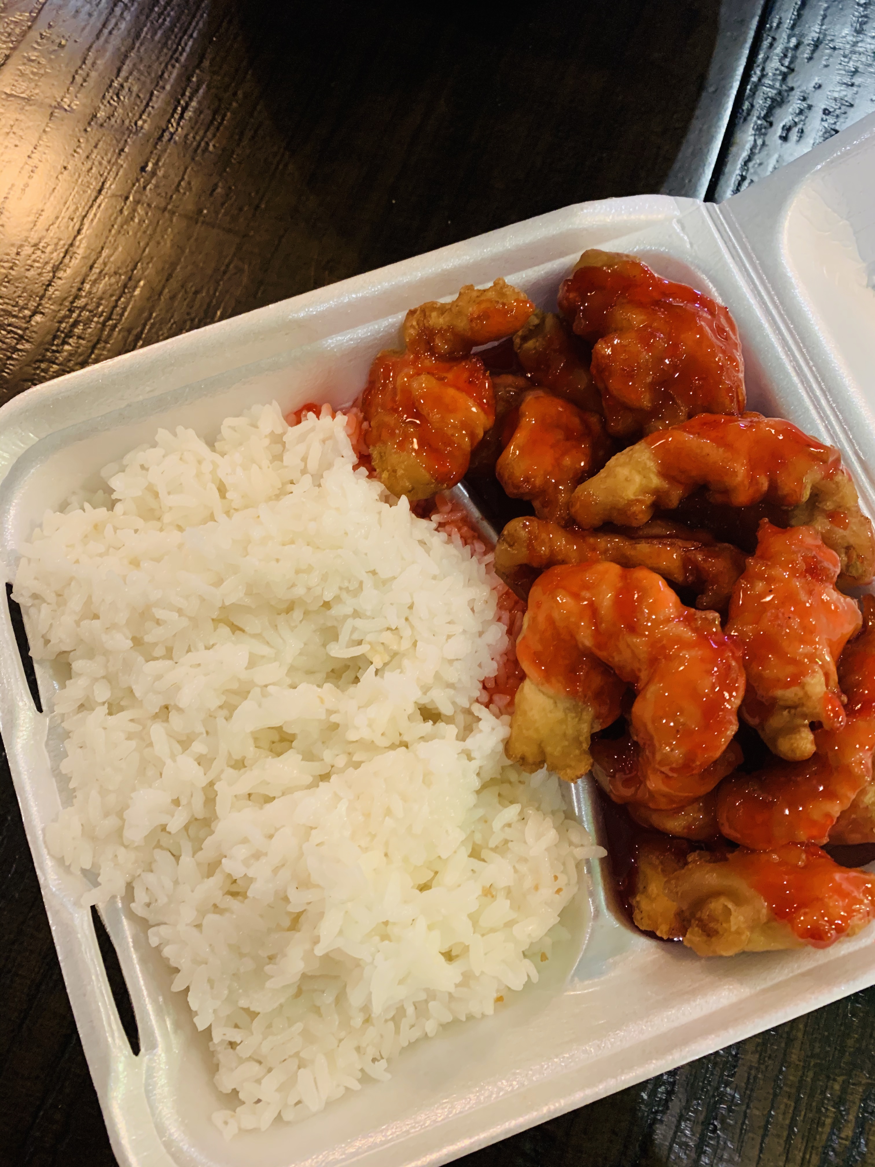 Order C42. Sweet & Sour Chicken Value Combo 甜酸鸡 - 超值餐 food online from China town Restaurant store, Anchorage on bringmethat.com