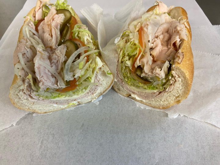 Order Turkey and Cheese Hoagie food online from Township Deli store, Turnersville on bringmethat.com