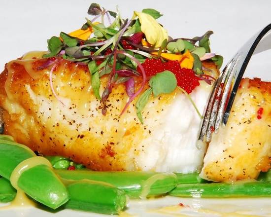 Order Char-Grilled Chilean Sea Bass food online from Bangkok Kitchen store, Latham on bringmethat.com