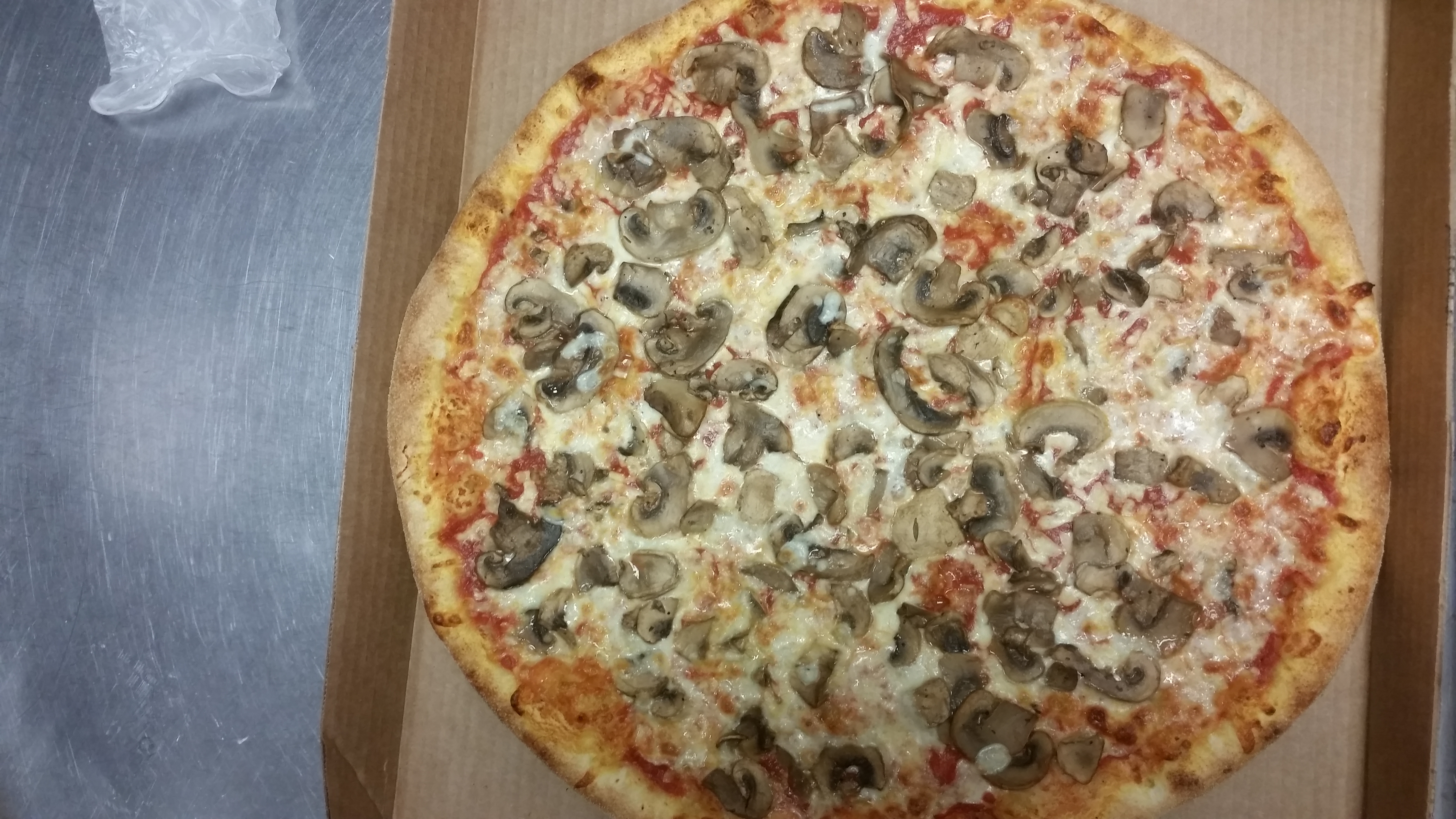Order MUSHROOMS PIZZA food online from Italian Pizza & Subs store, Jamaica Plain on bringmethat.com