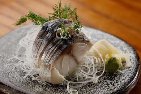 Order Mackerel /Saba food online from Sushi para japanese restaurant store, New York on bringmethat.com