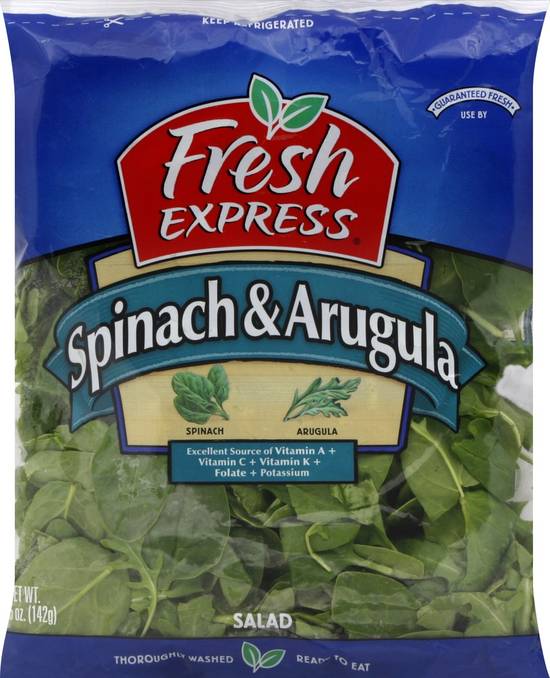Order Fresh Express · Spinach & Arugula Salad (5 oz) food online from Albertsons Express store, Fort Worth on bringmethat.com