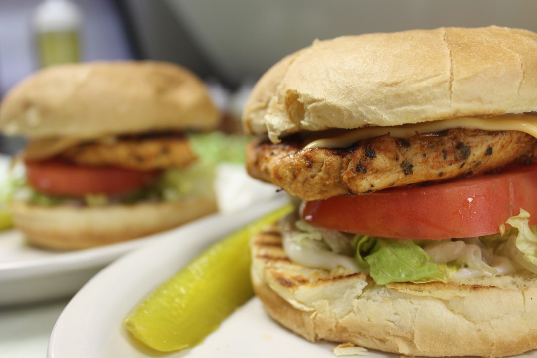 Order Grilled Chicken Burger food online from Sidon Lebanese Grille & Bakery store, Toledo on bringmethat.com