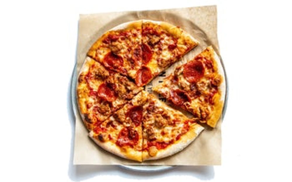 Order 10" Just Meat Pizza Special - Special food online from Your Pie Norfolk store, Norfolk on bringmethat.com
