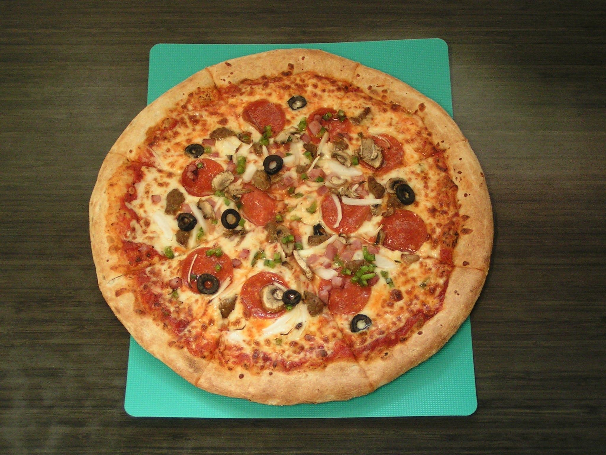Order SUPREME - 8" PERSONAL food online from Pepperinos Pizza store, Lewistown on bringmethat.com