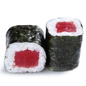 Order TUNA ROLL (6 PC)  food online from Kiraku Ramen & Sushi store, Gardena on bringmethat.com