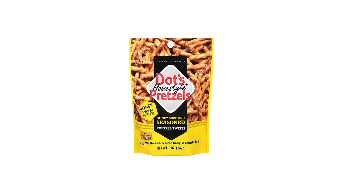 Order Dot's Homestyle Pretzels Honey Mustard 5 oz food online from Rebel store, Tracy on bringmethat.com