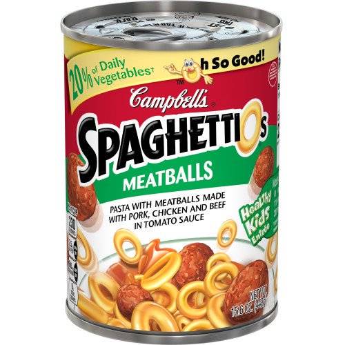 Order Campbell'S Spaghettios Pasta With Meatballs food online from Anderson Convenience Markets #140 store, Omaha on bringmethat.com