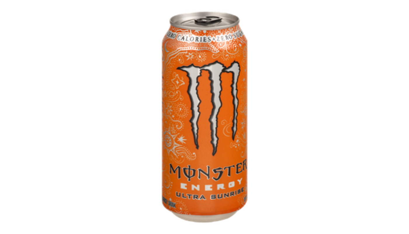Order Monster Ultra Sunrise 16oz Can food online from Rancho Liquor store, Thousand Oaks on bringmethat.com